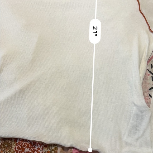 Madewell Contrast-Stitched Crewneck Crop Tee L NWT Flaws - Picture 12 of 13